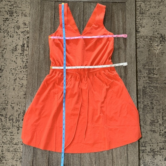 Athleta Savannah Strap Mini Dress Poppy Orange - Picture 9 of 11